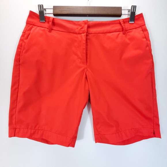 Three Sixty Six Pants - Three Sixty Six Golf Shorts Womens 2 Orange Skate Performance Activewear